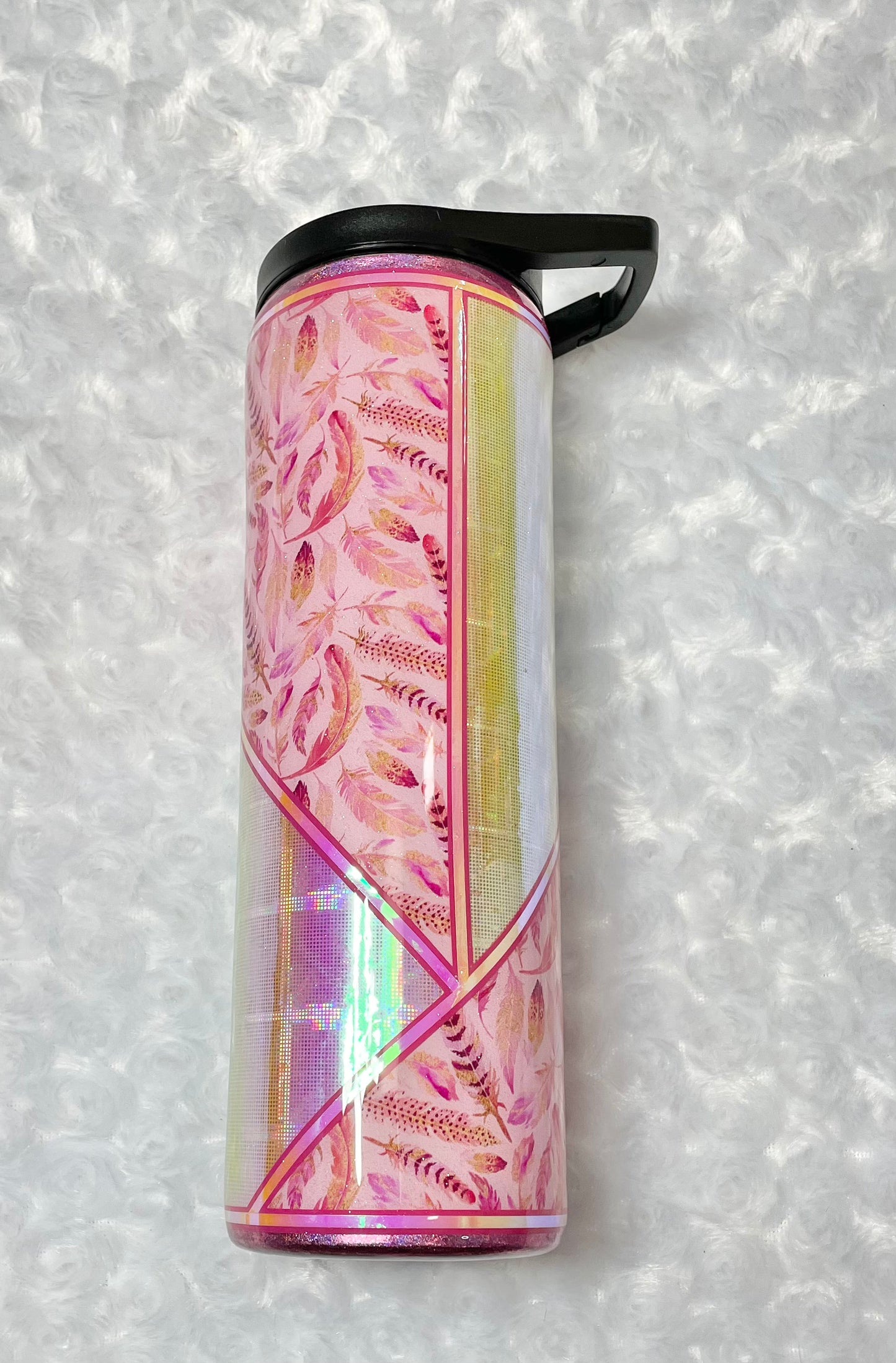 30oz Duo Pink FeatherTumbler