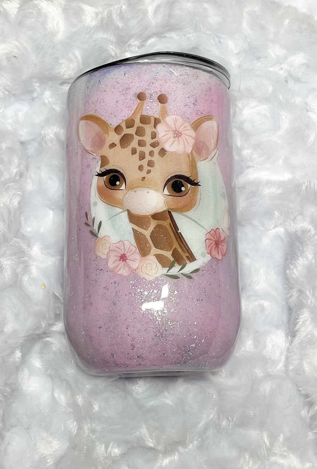 16oz Baby Giraffe Glow Wine Tumbler