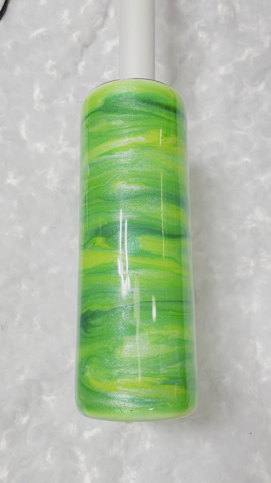 20oz Green Acrylic Paint Tumbler