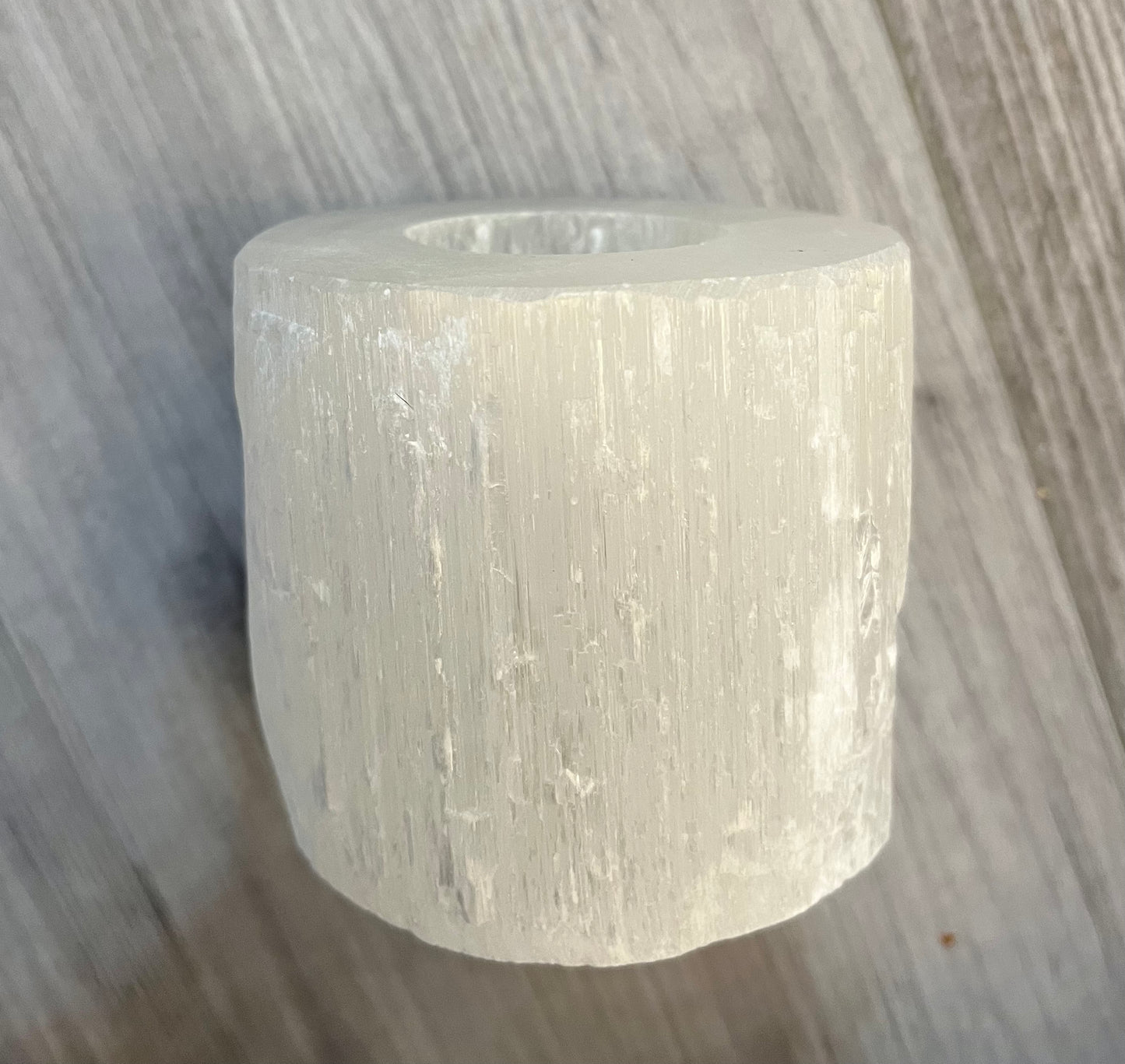 Selenite Candle Holder