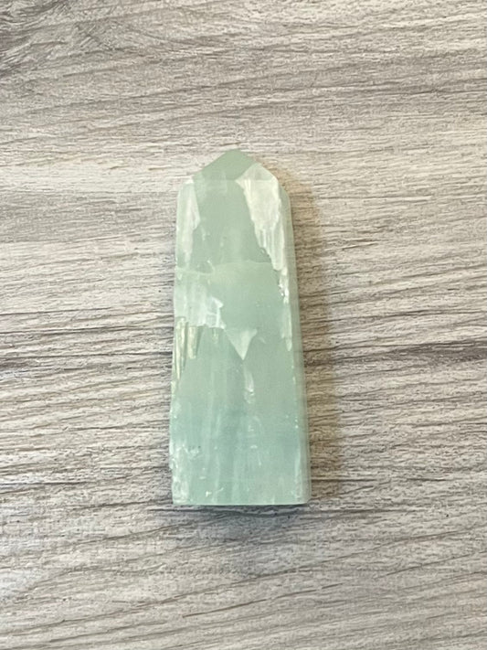 Green Calcite Point