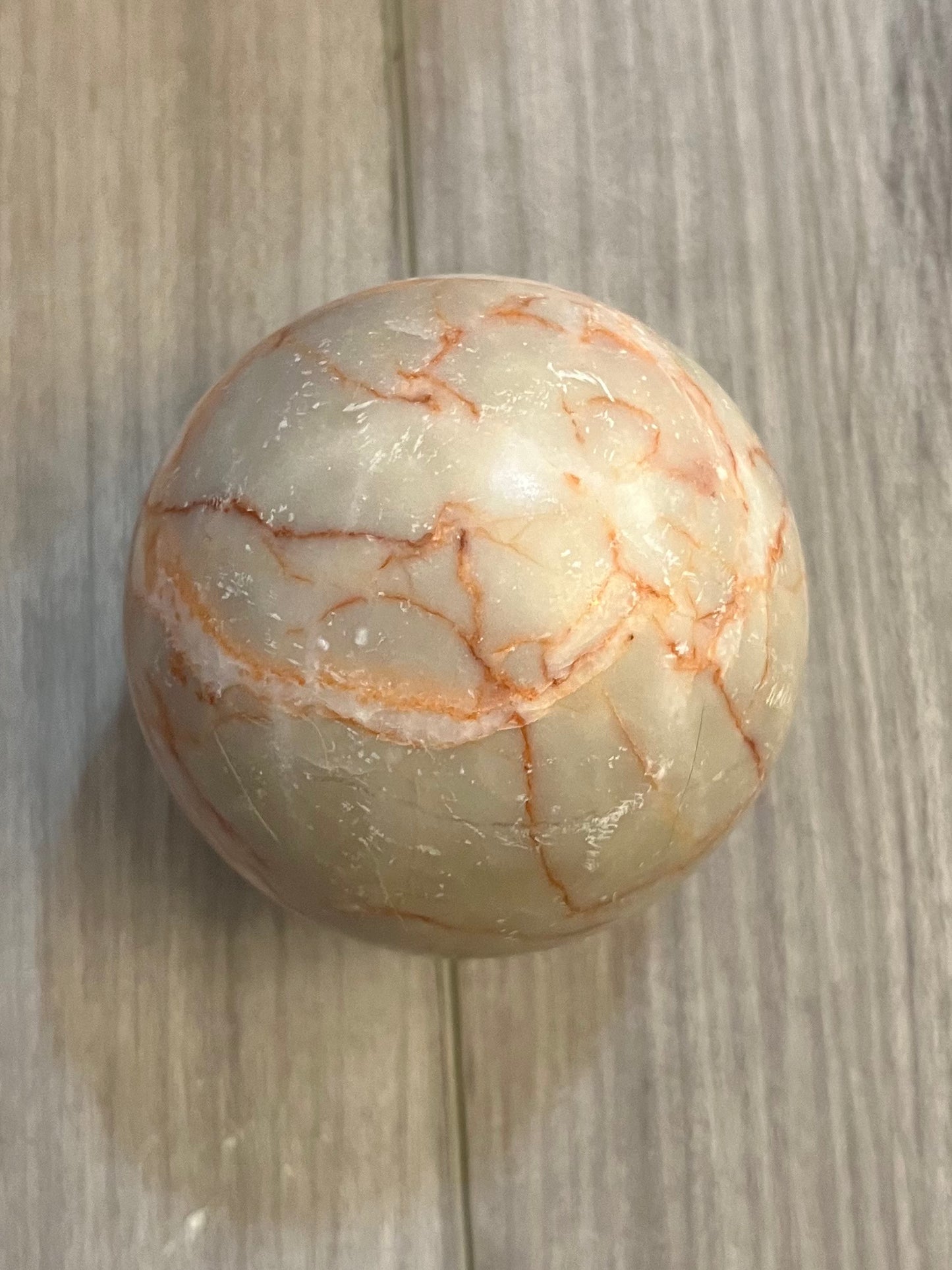 Red Network Jasper Sphere