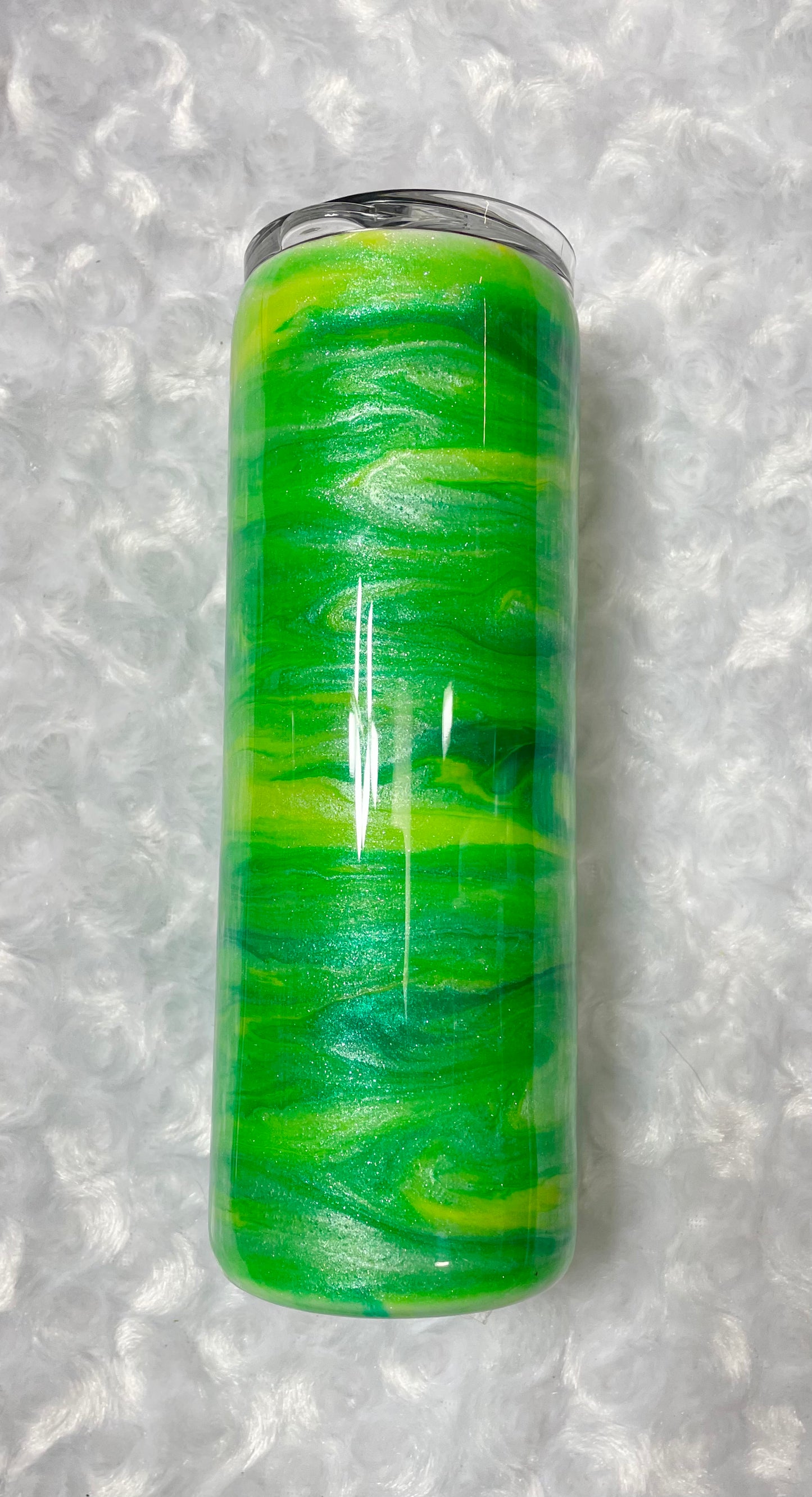 20oz Green Acrylic Paint Tumbler